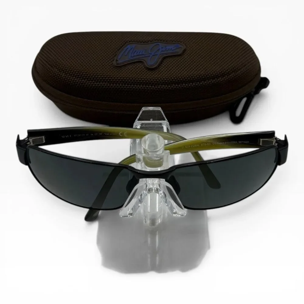 Maui Jim Sunglasses, Black Coral MJ-249-2M, 65-16-115 Matte Black, Metal, Italy